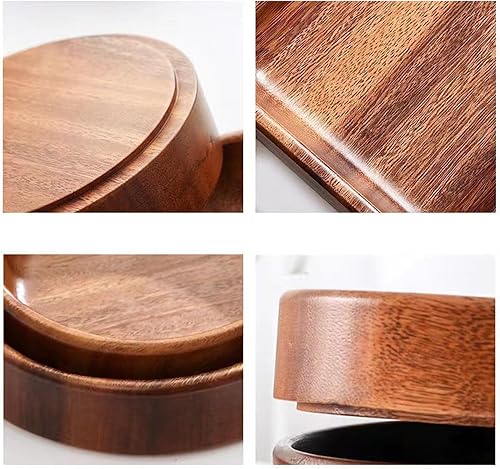 Colcolo Saladier en bois, grand saladier en bois, bol à collation, bol de service, bol à fruits polyvalent, bol à mélanger pour salades de légumes, L - Nail Gallerys