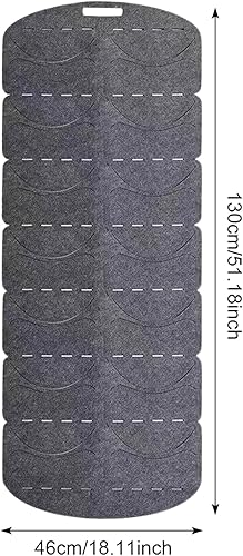 Lunaanda Support mural pour casquettes de baseball - Support mural pliable pour casquettes de baseball - Organisateur de chapeau pour le rangement/présentation des casquettes de baseball (14 poches) - Nail Gallerys