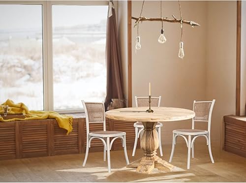 Biscottini Chaise Salle a Manger Bois 88x45x50 cm - Chaise rotin Salle à Manger et Chaise de Cuisine - Chaise bistrot Bois - Chaise Bois bistrot - Nail Gallerys