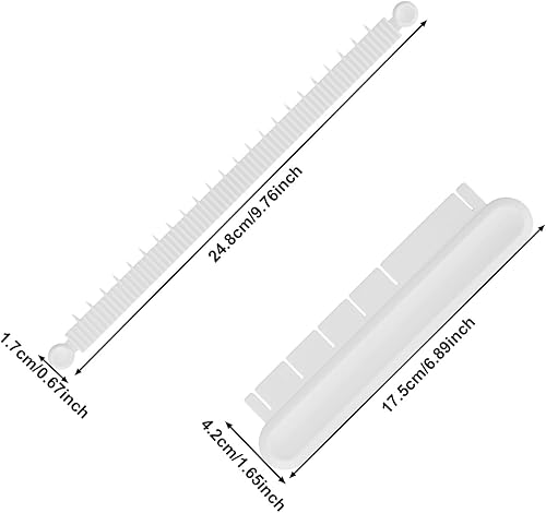 BOXOB Règle à Arc pour Gâteau Fondant, Réglable en Plastique Qualité Supérieure Marquage Décoratif Outil Guidage Arche Gâteau Mesure Pâtisserie Accessoires pour Pâtisseries à Domicile(Blanc) - Nail Gallerys