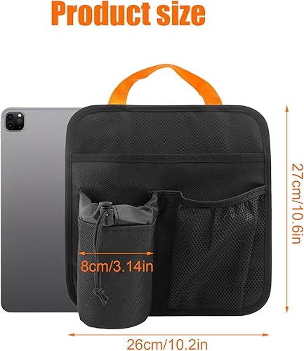 Porte-gobelet pour chaise de plage, organiseur d'accoudoir de chaise de camping, poche de chaise de camping, facile à attacher à l'accoudoir avec 2 sangles de fixation autocollantes, fixation de - Nail Gallerys