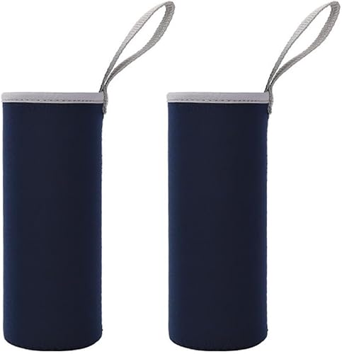Lot de 2 housses thermiques en tissu pour bouteilles de 550 ml et plus grandes (550 ml gris) - Nail Gallerys