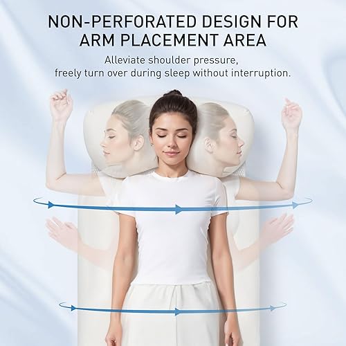 Oreiller 3 en 1 pour personnes dormant sur le côté avec tunnel de bras, zone de soutien des épaules, soulagement de la douleur aux épaules et système d'oreiller de corps pour adultes, oreiller de lit - Nail Gallerys