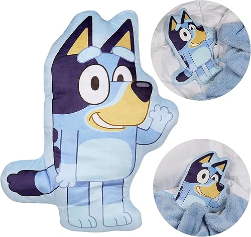 sarcia.eu Bluey Bingo Coussin décoratif Doux, Forme Velours décorative pour la Chambre de Enfant 34x28cm Oeko-TEX (B) - Nail Gallerys