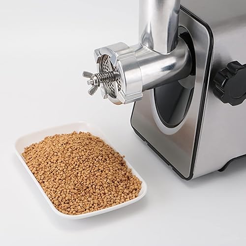 LIULIQ Machine Électrique À Granuler Les Aliments pour Animaux, Extrudeuse D'aliments pour Oiseaux, Fabricant D'aliments pour Chiens Et Chats avec 3 Types De Planches À Couteaux, Design Amovible - Nail Gallerys