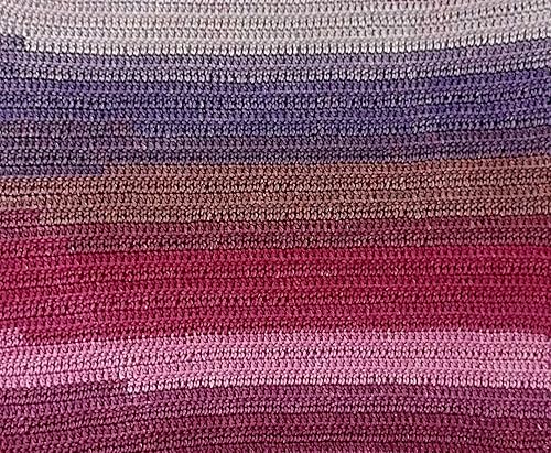 Wollbiene Summer Touch Batik 5 x 100 g de laine multicolore avec dégradé de couleur, 500 g de laine mercerisée en microfibre acrylique (504 arc-en-ciel) - Nail Gallerys