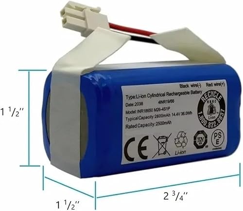 Batterie Au Lithium 14,8 V 2600 MAh, Compatible avec ILIFE, A4, A4s, V7, A6, V7s Plus, Aspirateur Robot(2600mAh) - Nail Gallerys