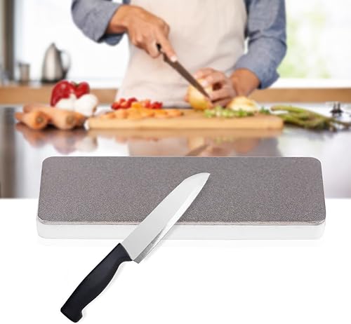 Pierre à Couteau, Ozgkee 9x5x1 Mini Pierre à Aiguiser en Céramique Double Face Outil D'affûtage de Couteaux de Cuisine Pierre à Aiguiser - Nail Gallerys