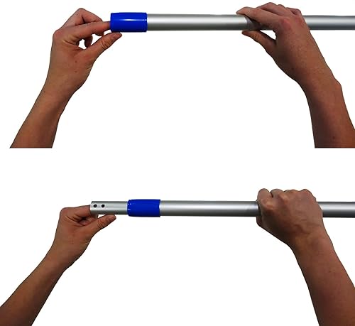 Sonty Lot de 1 serpillère XL 50 cm, support pliable, aimant, tige de serpillère, en aluminium, en microfibre (1) - Nail Gallerys