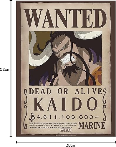 ABYSTYLE GBEye - ONE PIECE Poster Wanted Kaido (52x38cm) - Nail Gallerys