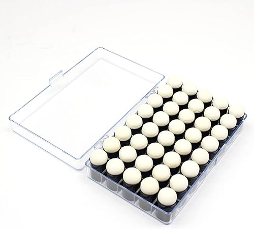 Lot de 40 éponges à doigts avec boîte de rangement pour peinture, craie, encre, fabrication de cartes, dessin, loisirs créatifs, peinture au doigt, ensemble d'éponges à dessin, projets de peinture - Nail Gallerys