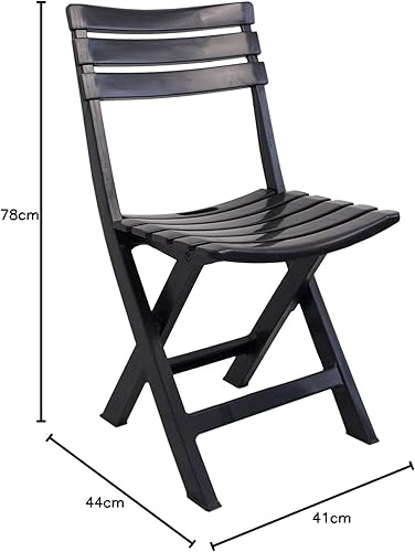 Chaise de Jardin Pliable, Birki, Anthracite - Nail Gallerys