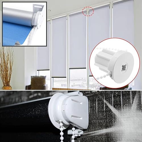 Enrouleur Kit De Fixation, 17mm Store à Rouleaux Raccords, 16 Sets Fixation pour Store Enrouleur, Raccord de Store à Rouleau, Attache Rideau Fixation Store Intérieurs, pour Volets Roulants Occultants - Nail Gallerys