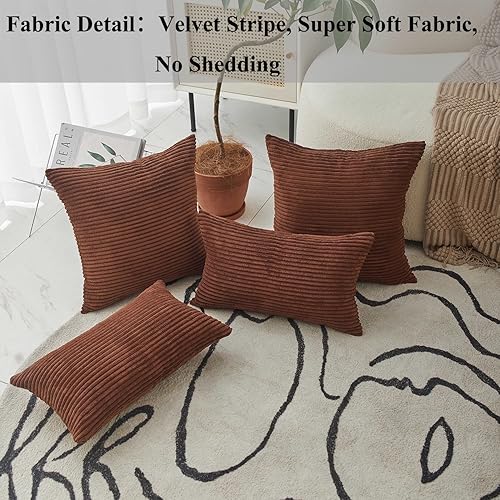 Home Brilliant Housse de coussin en velours massif pour chambre d'adolescente ou de fille, mariage, 66 x 66 cm, rose pâle - Nail Gallerys