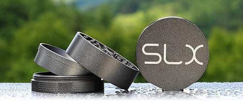 SLX Moulin à épices/herbes et tabac 62 mm, métal, or jaune, 6,2 x 6,2 x 3,6 cm - Nail Gallerys