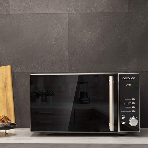 Cecotec Micro-ondes à convection avec grill Convection 2500. Puissance 900 W, grill 1950 W, capacité 25 litres, 8 fonctions préconfigurées, modes combinés, écran LED (25 L) - Nail Gallerys