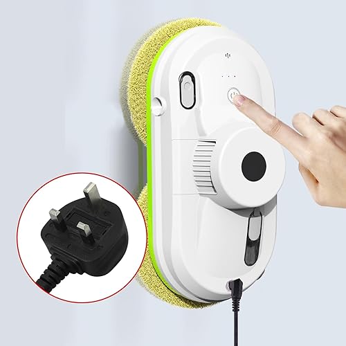 YAOGUI Robot de nettoyage automatique de vitres avec aspiration 3200 Pa intelligente des bords Détection d'itinéraire Planification de pulvérisation d'eau à distance - Nail Gallerys