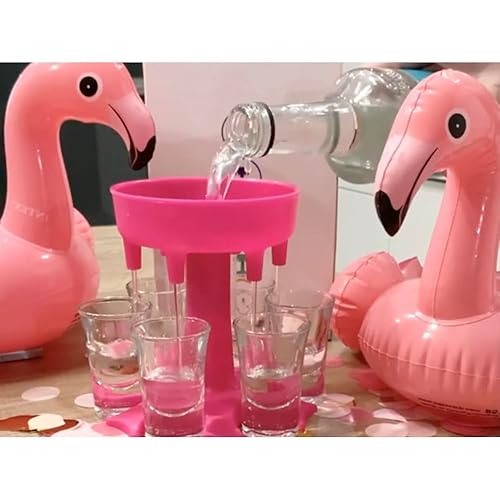 PARENCE - Ensemble Distributeur de Verre à Shot avec 6 Verres - Parfait pour Toutes les Célébrations - Nail Gallerys