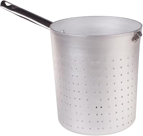 Pentole Agnelli Égouttoir en Aluminium avec poignée Tubulaire en Acier Inoxydable, argenté 20 cm Argent - Nail Gallerys