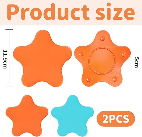 Simsky Lot de 2 Bouchons de Baignoire Universels en Silicone, Bouchon de vidange en Silicone, Bouchon de Baignoire étoile de Mer, Bouchon Baignoire Universel, pour Douche, Baignoire, Lavabo, évier - Nail Gallerys