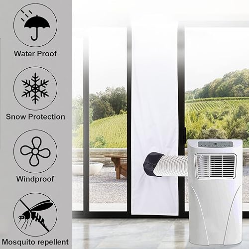 Joint de fenêtre, joint de fenêtre pour climatiseurs, joint de fenêtre AC pour climatisation portable, Hot Air Stop à fixer sur les fenêtres (2 m, 1 pièce) - Nail Gallerys