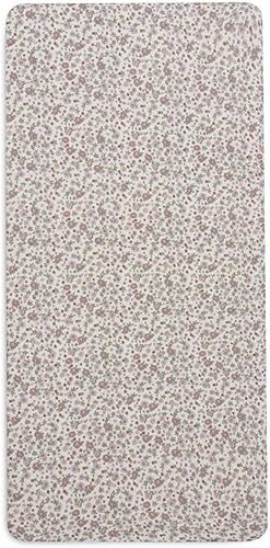 Jollein Drap-housse en jersey - Pour lit d'enfant - Fleurs rétro - 60 x 120 cm - 100% coton - Motif floral rétro - Nail Gallerys