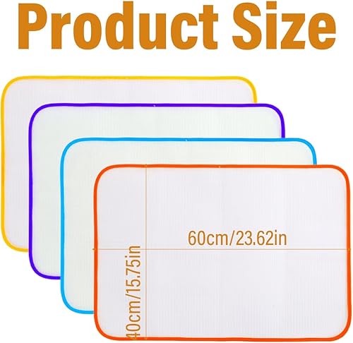 WeddHuis 4 Pièces Tissu de Repassage en Maille pour un Repassage Facile et une Protection (60 x 40 cm) - Nail Gallerys