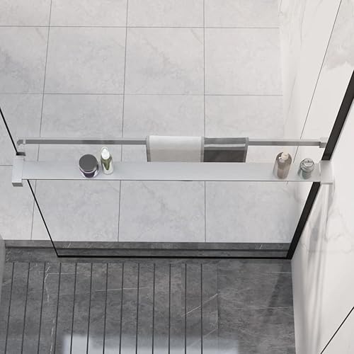 Étagère de douche paroi de douche à l italienne Chromé 90 cm - Nail Gallerys