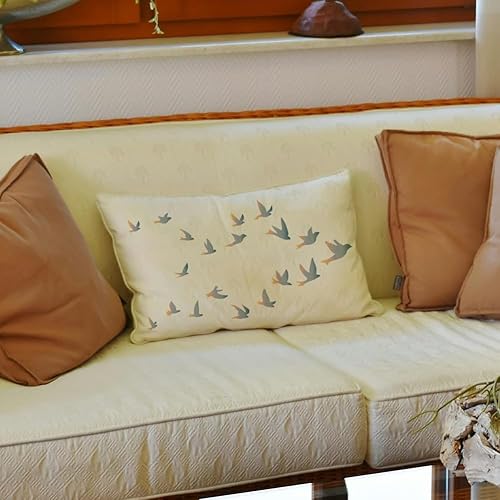 MAYJOYDIY Lot de 2 pochoirs de migration d'oiseaux réutilisables format A4 - 29,7 x 21 cm - Pochoir de migration d'oiseaux pour peinture, décoration d'intérieur, loisirs créatifs - Nail Gallerys