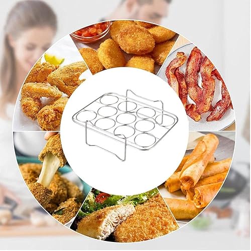 FVZWKHD Egg Steamer Rack Acier Inoxydable Air Fryer Rack pour Foodi DZ201/401 Air Fryer Accessoires - Nail Gallerys