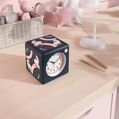 Cander Berlin MNU 4010 M Réveil Horloge Enfant Pédagogique Silencieux avec Lumière Licorne Snooze Éclairage sans Tic-Tac pour Chambre d'Enfant Fille - Nail Gallerys