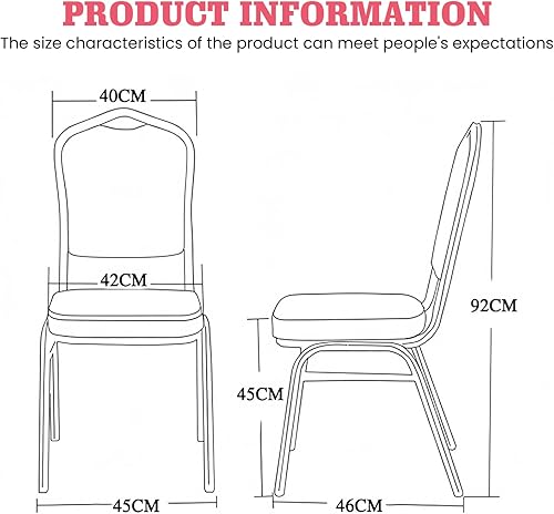 Lot de 6 housses de chaise universelles extensibles sans accoudoirs en élasthanne élastique - Lavables - Pour mariage, fête, banquet et fête - Blanc - Nail Gallerys