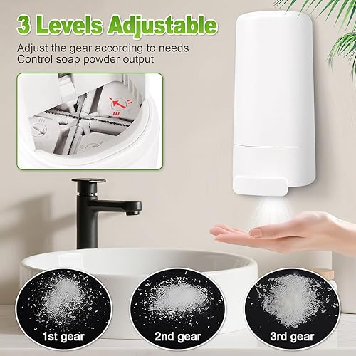 Distributeur Savon Mural Solide Râpe, Contenant de Savon Automatique, Distributeur de Savon Mural, Moulin à Savon Solide, Racleur de Savon et Broyeur de Barres de Savon pour Salle de Bain, Cuisine - Nail Gallerys