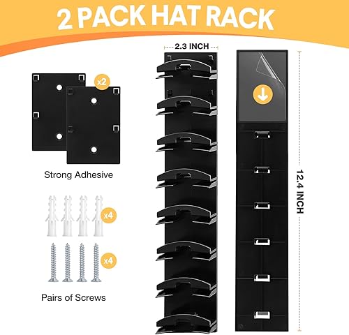 Jcocylse Porte Casquette Pratique - Support de Rangement Casquette, Organisateur de Chapeaux avec Design Moderne - Nail Gallerys