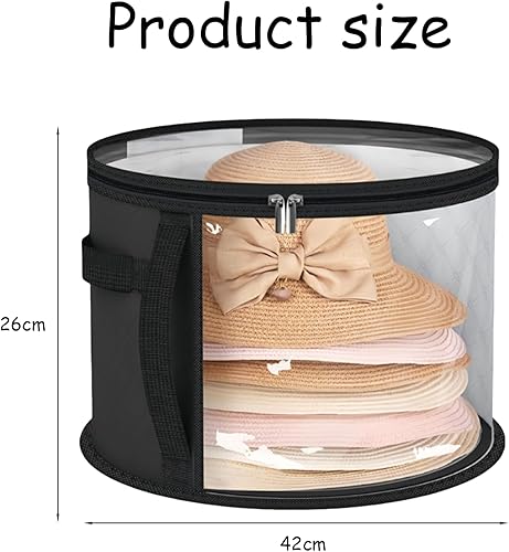 SSKHE 1PCS Hat Box Storage Bag,Boîte De Rangement Pliable Pour Chapeaux,Léger Et Respirant,Idéal Pour La Maison Et Les Voyage - Nail Gallerys
