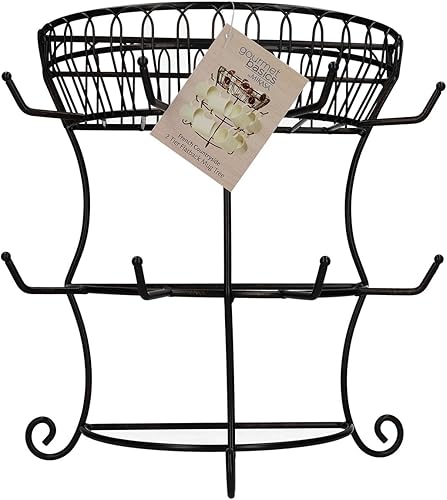 Mikasa Gourmet Wire Arbre à tasses à 2 étages Blanc 37,5 cm - Nail Gallerys