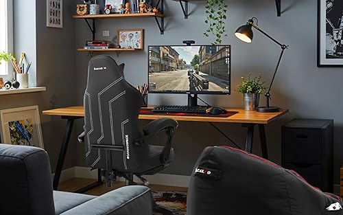huzaro Force 3.7 Chaise Gaming RVB avec Luminaire | Repose-Pieds | Coussin Lombaire et Cervical | Mécanisme SeatRest | roulettes Silencieuses | Tissu Respirant | Siège Ergonomique | Noir et RVB - Nail Gallerys