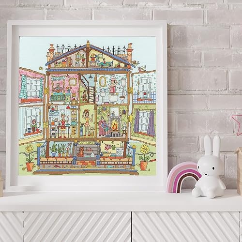 Bothy Threads Kit de broderie au point de croix Motif maison de poupées - Nail Gallerys