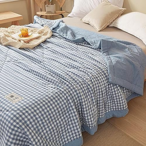 ZTGL Couette d'été en Coton Naturel, Douce et Respirante, Édredon 1 Personne, Hypoallergénique, 200x230cm - Nail Gallerys