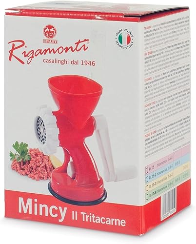 Rigamonti 496101 Hachoir À Viande avec DISQUES en Acier TREMPÉ, Inoxydable, 10 liters, Assorted - Nail Gallerys