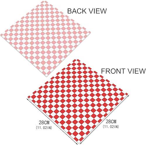 Firtink Lot de 100 Feuilles Alimentaires Emballage Wrap à Carreaux pour Paniers de 27,9 x 25,4 cm - Nail Gallerys