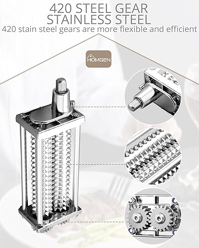 HOMGEN Attendrisseur de viande professionnel pour mixeur KitchenAid en acier inoxydable pour tous les modèles KitchenAid avec housse robuste pour bœuf, porc, etc - Nail Gallerys