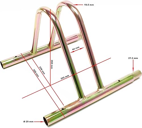 WilTec Râtelier, Montage au Sol et Mural, Support Bicyclette, Pied béquille de stationnement - Nail Gallerys