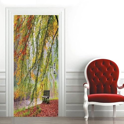3D Paysage D'Arbres De Plage Porte Autocollant Auto-Adhésif Porte Affiche Porte Papier Peint Porte Murale Porte Art Porte Wall Sticker Porte Photo 95 X 215 Cm Pour La Décoration De Por-47922345108463 - Nail Gallerys