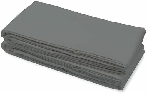 Drap Plat Gris foncé 240x300 cm – Microfibre 82 g/m² Douce et Légère – Entretien Facile, Repassage Superflu – Idéal Lit 2 Personnes – Home linge passion - Nail Gallerys