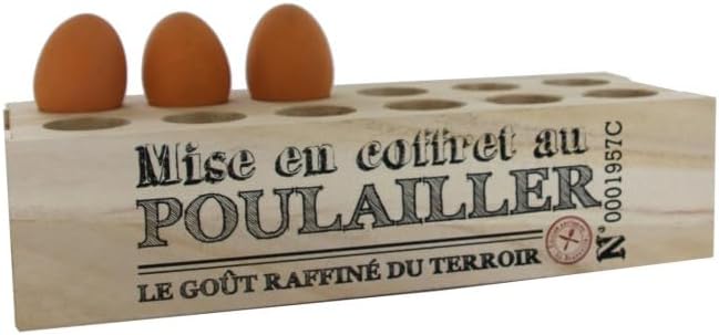 Boîte à Oeufs '12 Compartiments' 31cm Naturel - Nail Gallerys