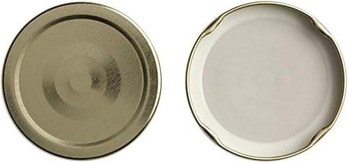 Lot de 40 capsules couvercles bouchons 63 mm dorées Stérilisables avec Flip pour pots et bocaux en verre﻿ - IRIOS - Nail Gallerys