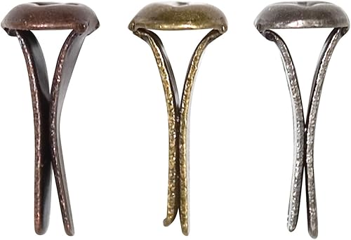 Idée-Ology. 25'couvercle Mini attaches-99/Pkg - 33ea Nickel/laiton/cuivre Antique - Nail Gallerys