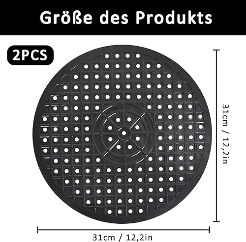 Tapis Evier Cuisine Caoutchouc, 2 Pièces Protege evier Cuisine, Noir Tapis Fond D'évier Rond, Pliable Rond Sink Mat, Réutilisable Caoutchouc Tapis D'égouttage évier, Pour la Cuisine, la Table à Manger - Nail Gallerys