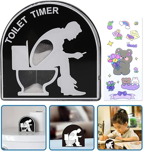 5 Minutes Sablier,Hourglass,Sablier de Toilette,Minuterie Horloge de Sable,Sablier Enfant,Minuterie de Sablier de Toilette,Horloge de Sable Innovante,Sablier de Toilette Créatif,Sablier Decoratif - Nail Gallerys